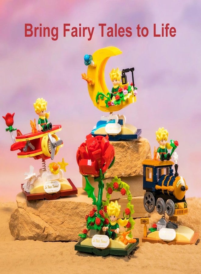 PANTASY Le Petit Prince Building Block Set Adults & Kids Collectible Brick Model,Rose,Train,Moon & Airplane Figures,Le Petit Prince Creative DIY Building Toys Gift for Fans of Stories - Image 2
